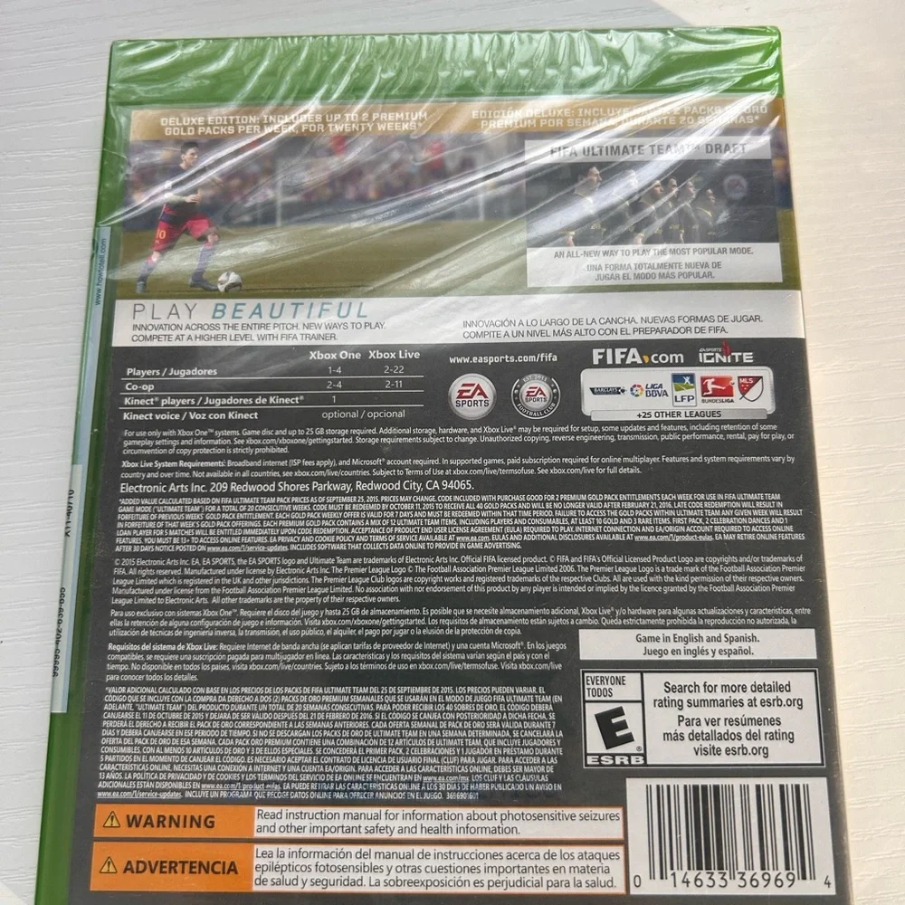 FIFA 16 Deluxe‎ Edition (Xbox One) COMPLETE Factory Sealed NEW NWT